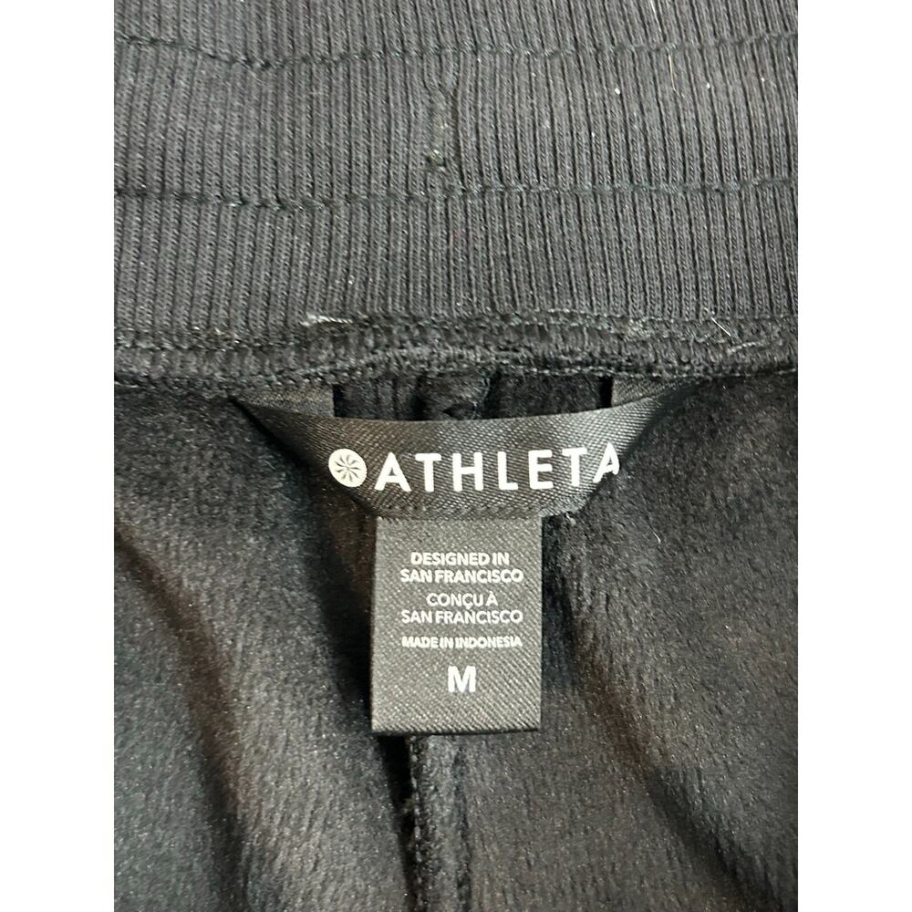 ATHLETA Cozy Karma Zip Pants Women's Medium Black High-Rise Active Lounge 793852 - Picture 2 of 9